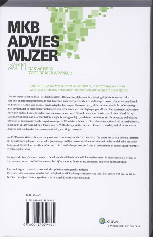 Achterkant van MKB advieswijzer