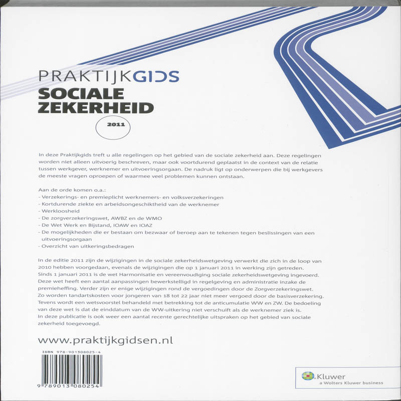 Achterkant van Praktijkgids Sociale Zekerheid
