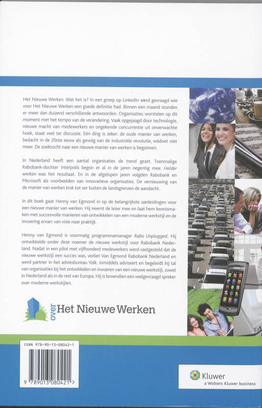 Achterkant van Het nieuwe werken