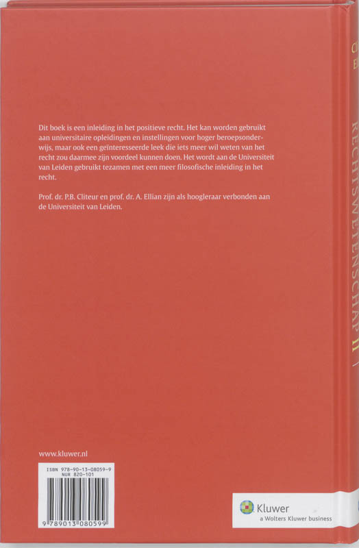 Achterkant van Encyclopedie van de rechtswetenschap 2