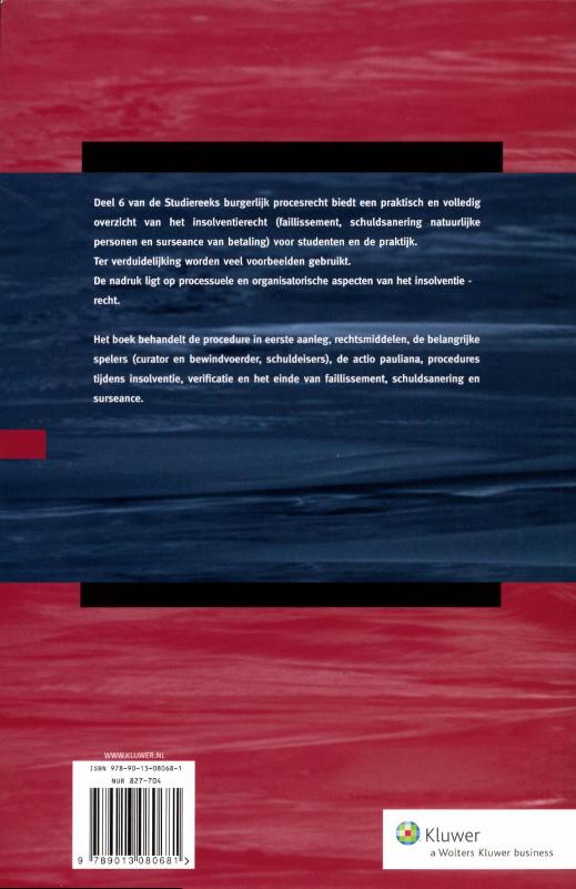 Achterkant van Insolventierecht