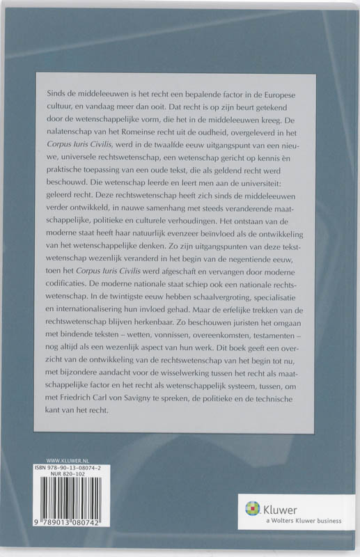 Achterkant van Geleerd recht