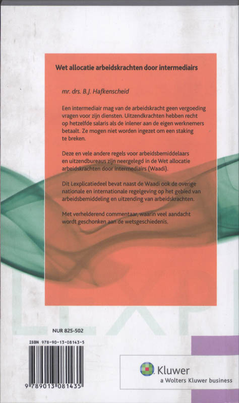 Achterkant van Wet allocatie arbeidskrachten door intermediairs