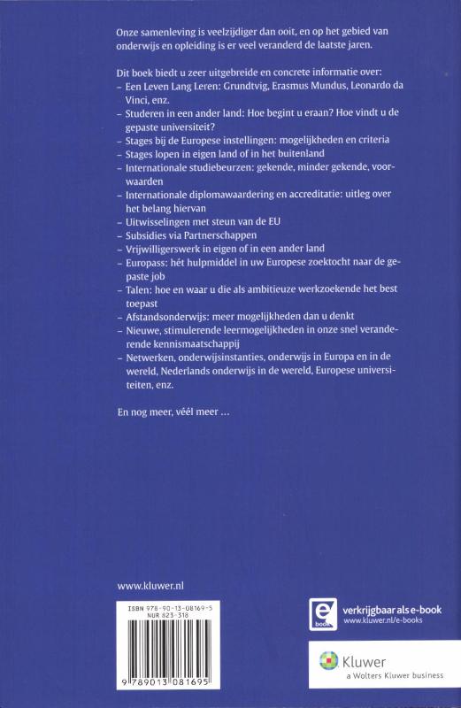 Achterkant van Wegwijs in de EU: onderwijs en opleiding