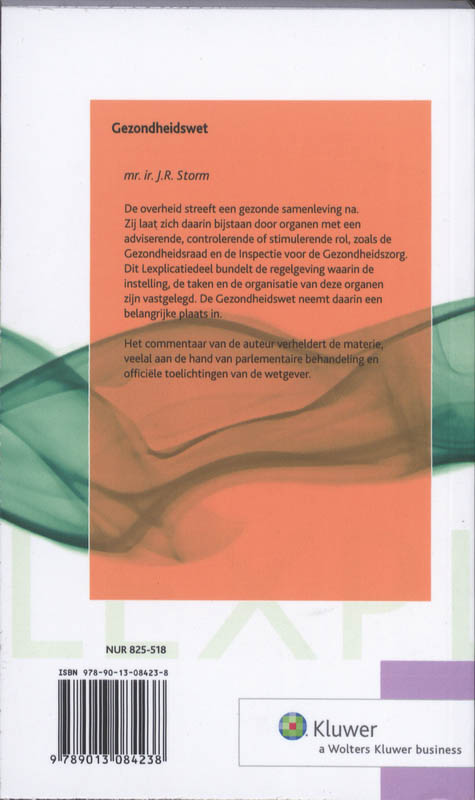 Achterkant van Gezondheidswet