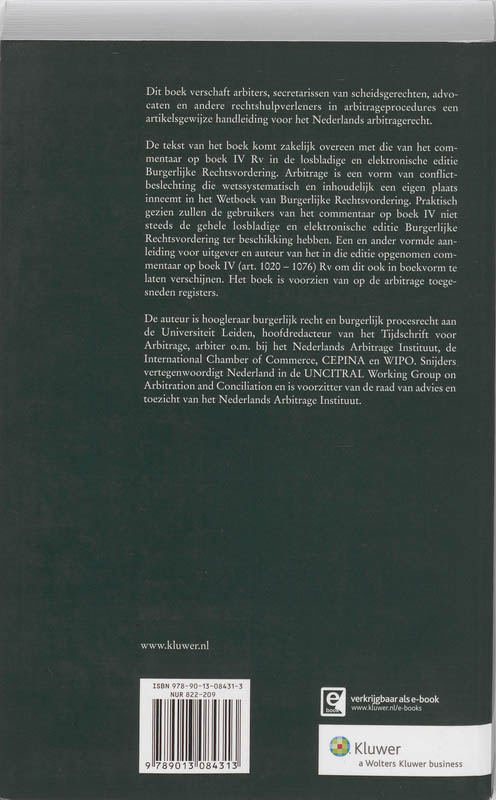 Achterkant van Nederlands arbitragerecht
