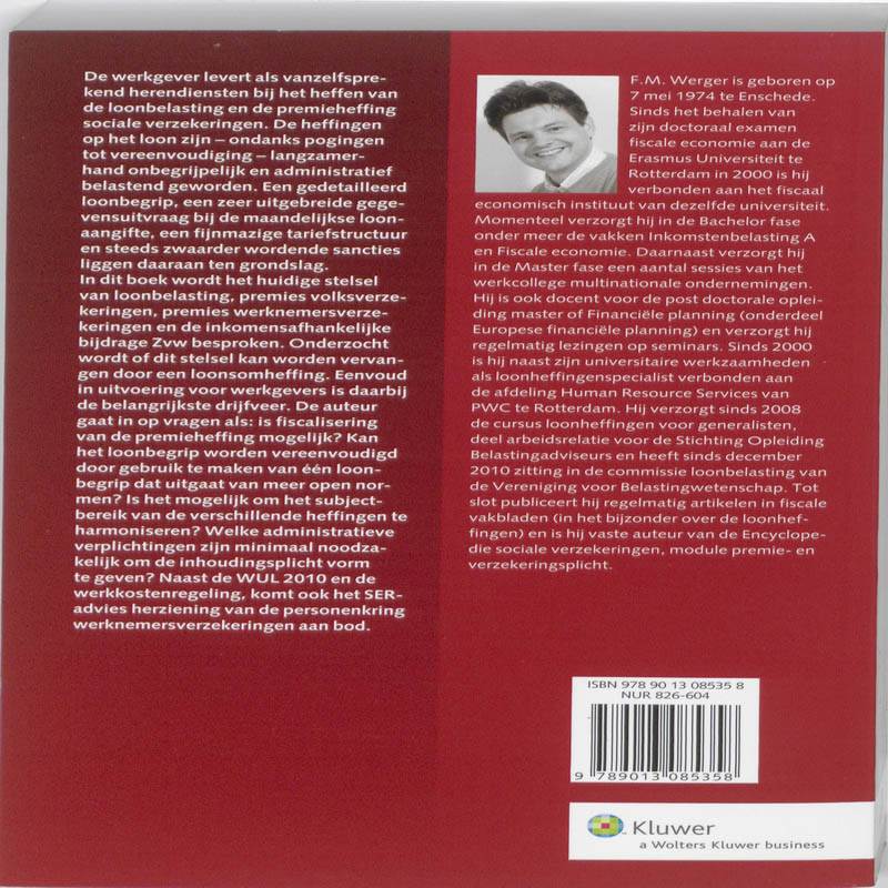 Achterkant van Loonsomheffing