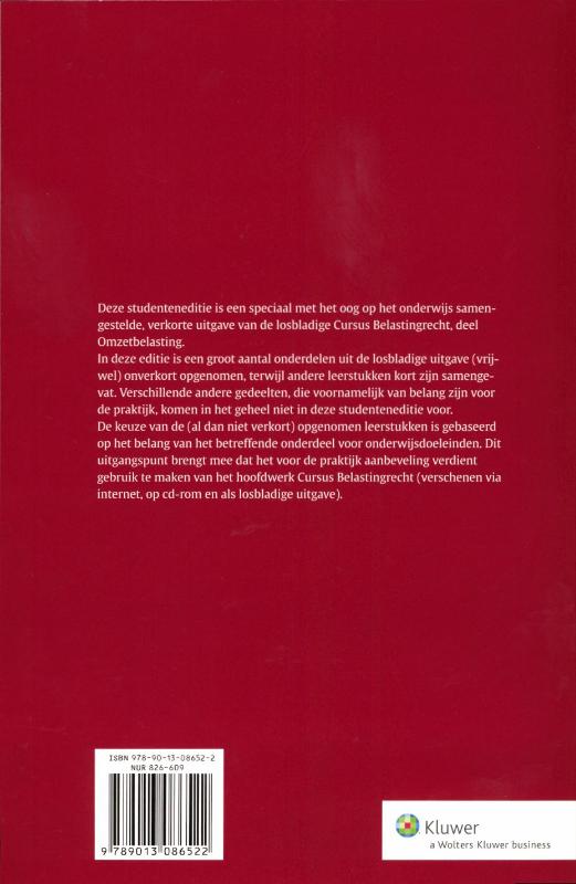 Achterkant van Studenteneditie