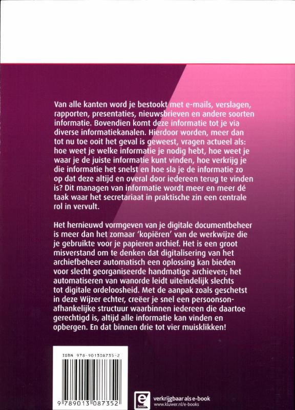 Achterkant van Digitaal archiveren