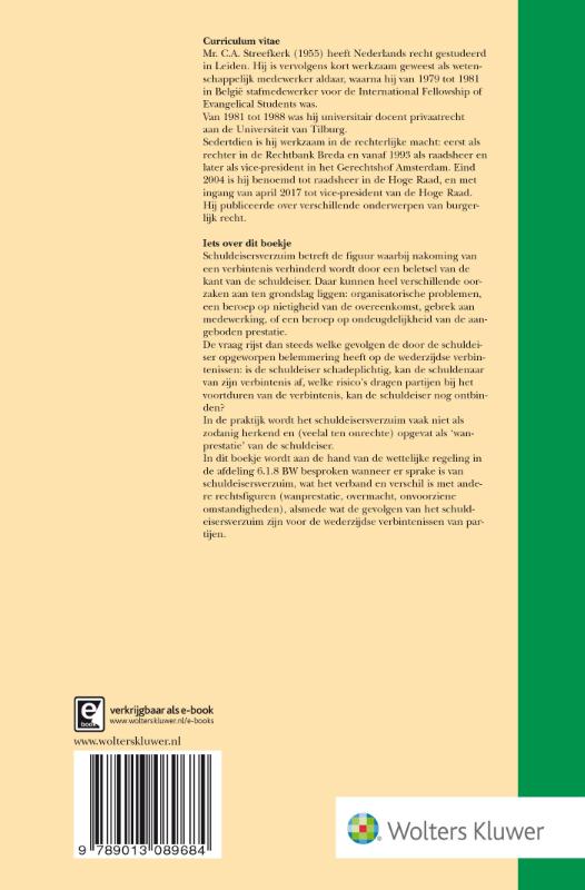 Achterkant van Schuldeisersverzuim