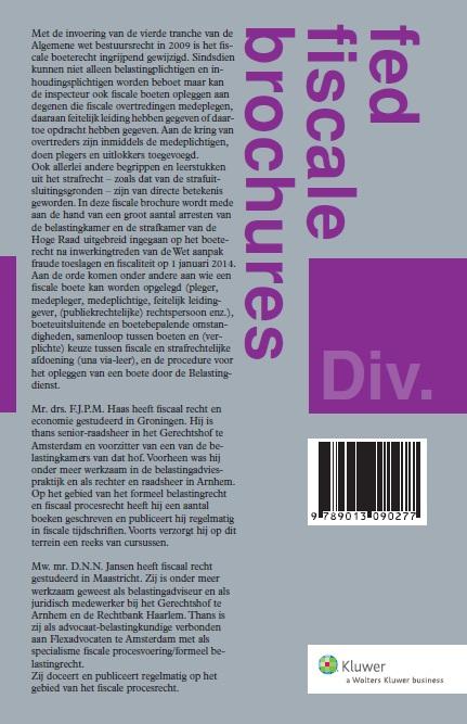 Achterkant van Fiscale boeten onder de vierde tranche Awb