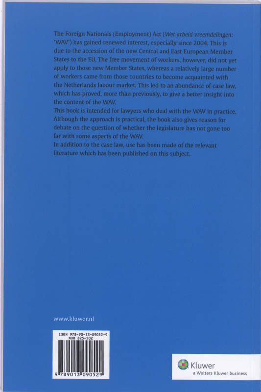 Achterkant van The Foreign Nationals (Employment) Act