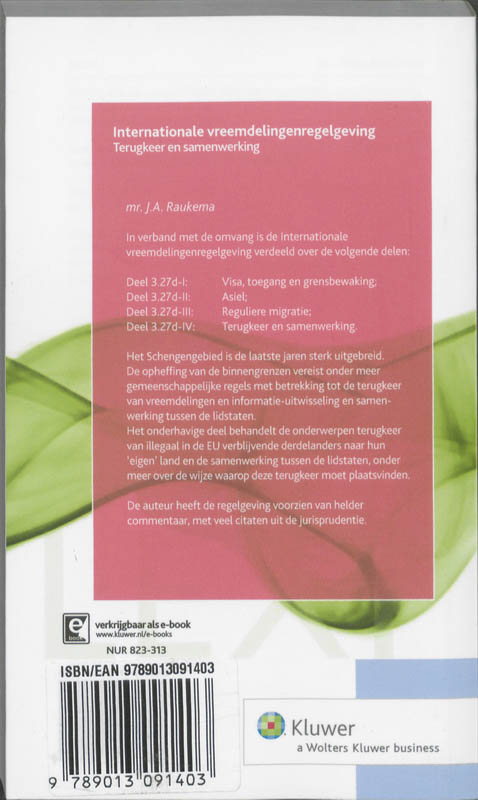Achterkant van Terugkeer en samenwerking