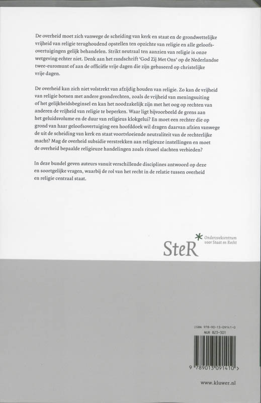 Achterkant van Overheid, recht en religie