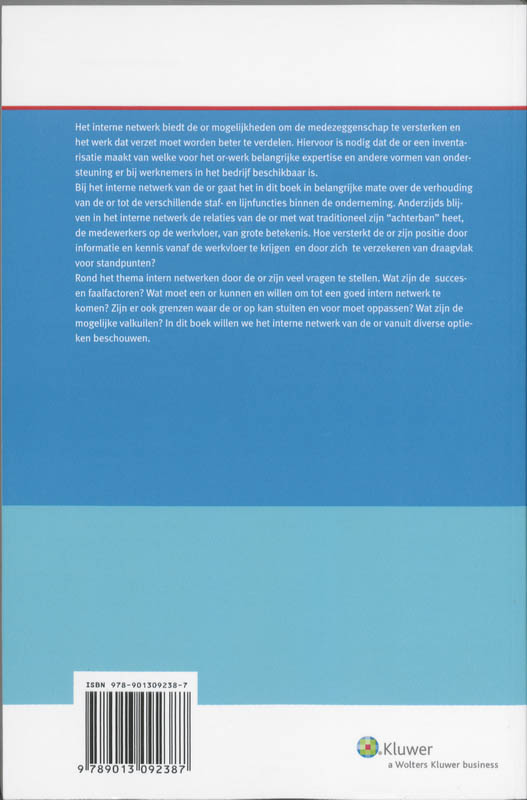 Achterkant van Het interne netwerk van de or