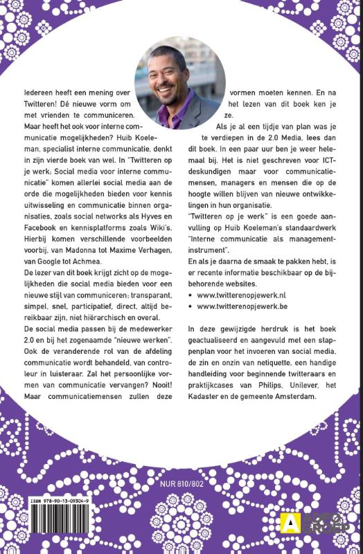 Achterkant van Social media voor interne communicatie