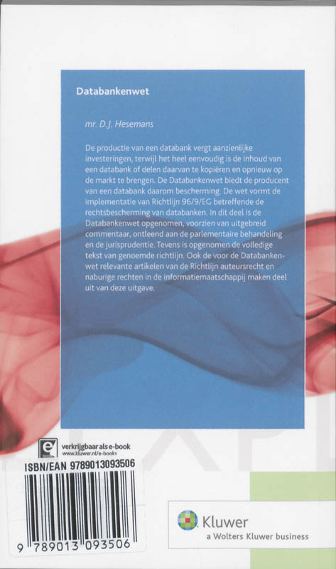 Achterkant van Databankenwet