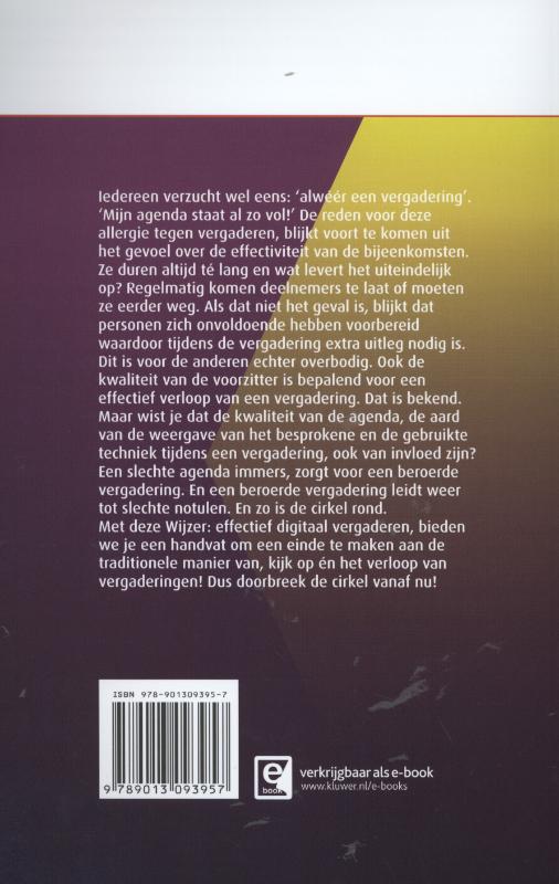 Achterkant van Secretaresse assistent wijzer