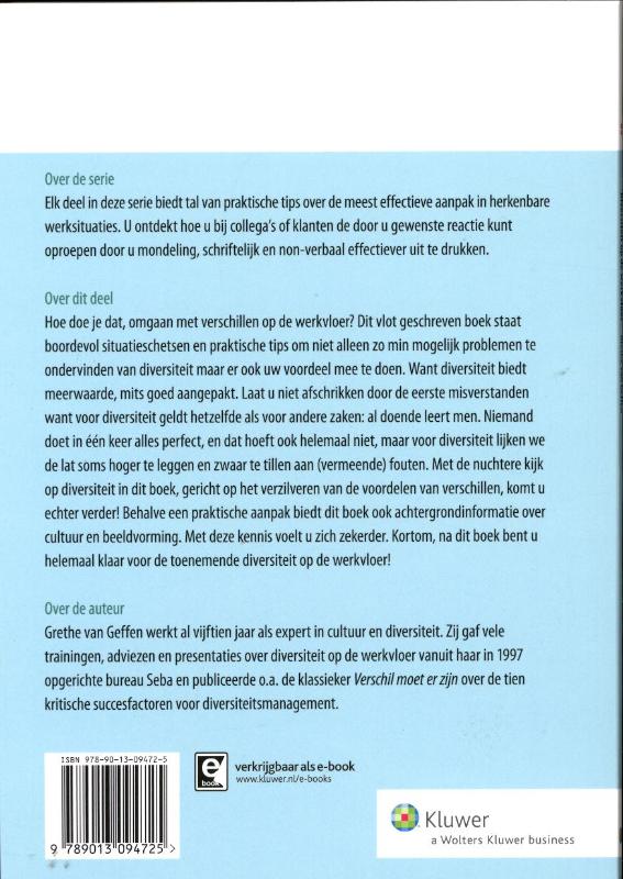 Achterkant van Diversiteit op de werkvloer