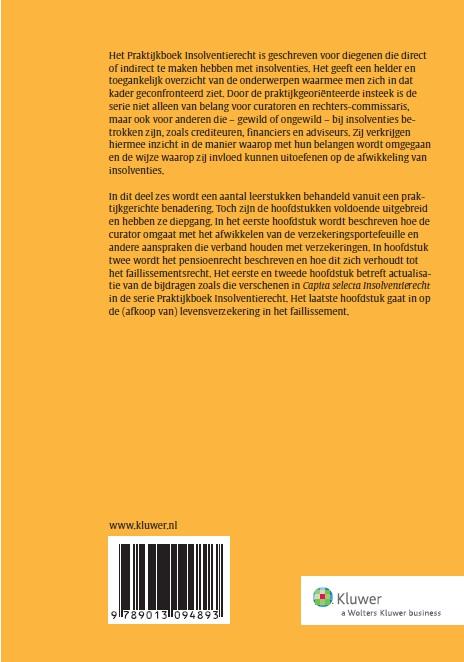 Achterkant van Verzekeringen en pensioenen