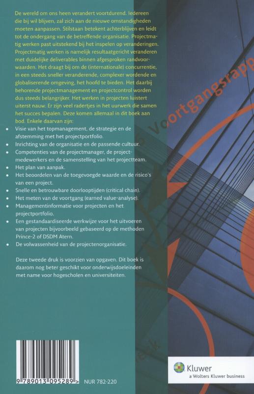 Achterkant van Projecten en projectportfolioin control
