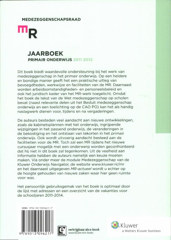 Achterkant van Primair onderwijs 2011/2012