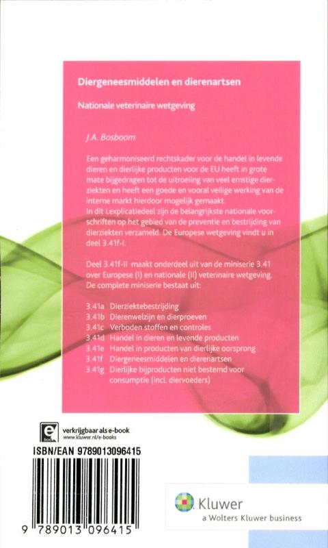 Achterkant van Diergeneesmiddelen en dierenartsen