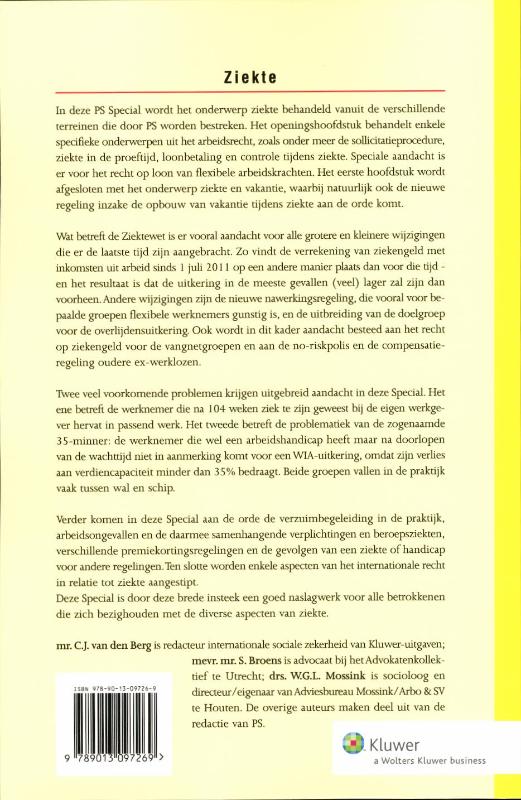 Achterkant van Ziekte