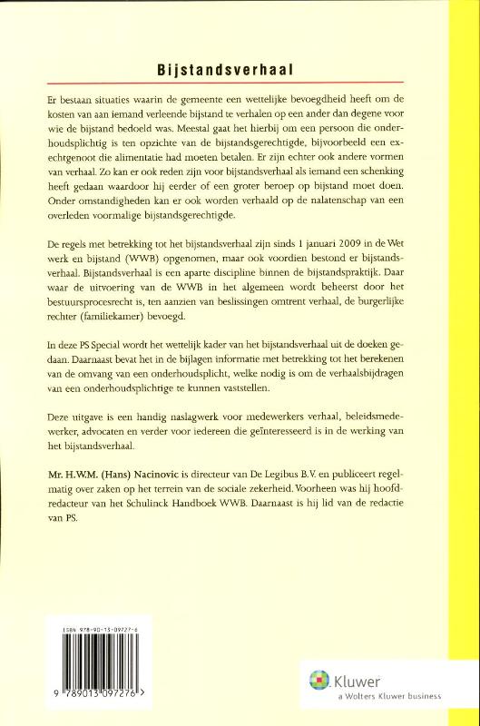 Achterkant van Bijstandsverhaal
