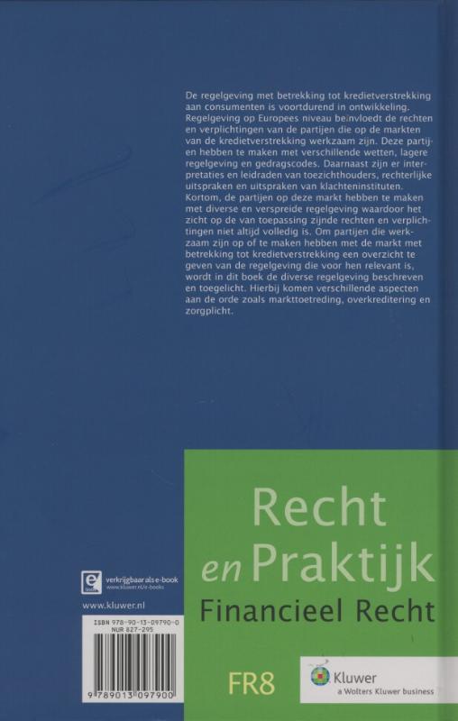 Achterkant van Kredietverstrekking aan consumenten
