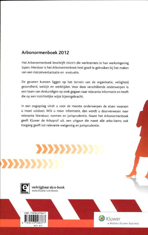 Achterkant van Arbonormenboek 2012