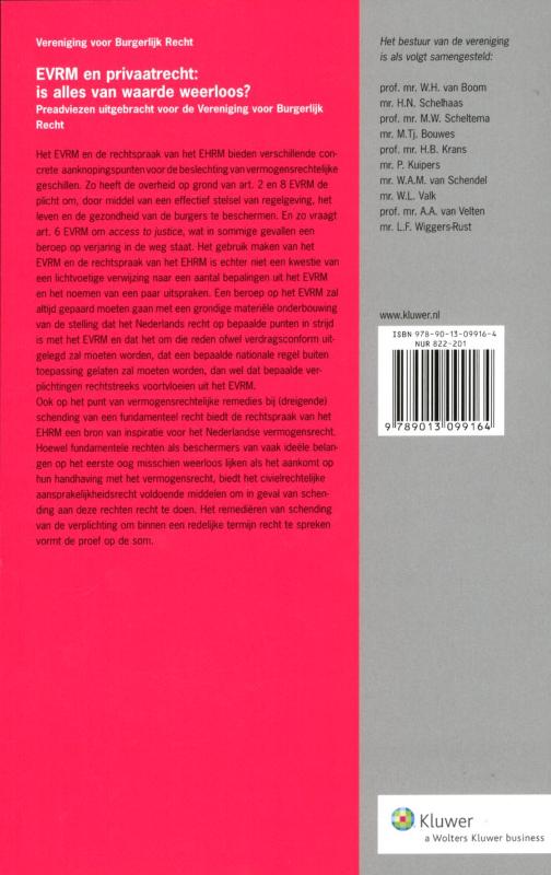 Achterkant van EVRM en privaatrecht: is alles van waarde weerloos?