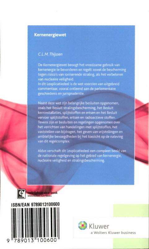 Achterkant van Kernenergiewet
