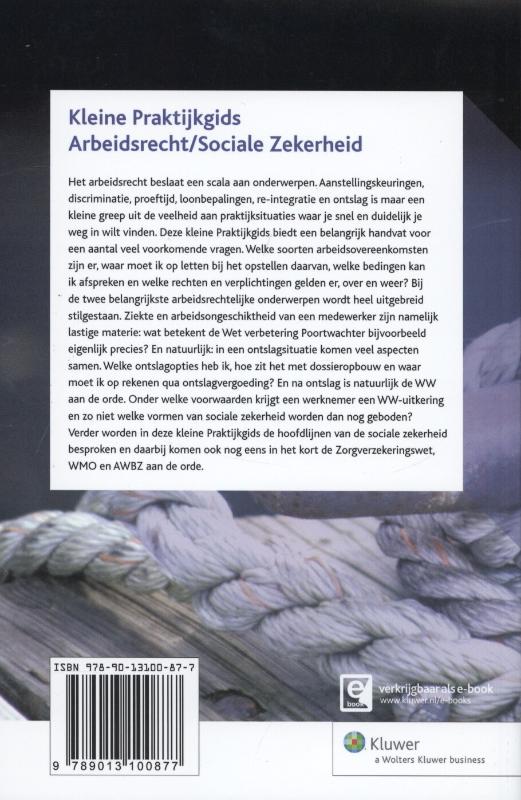 Achterkant van Kleine praktijkgids arbeidsrecht/sociale zekerheid