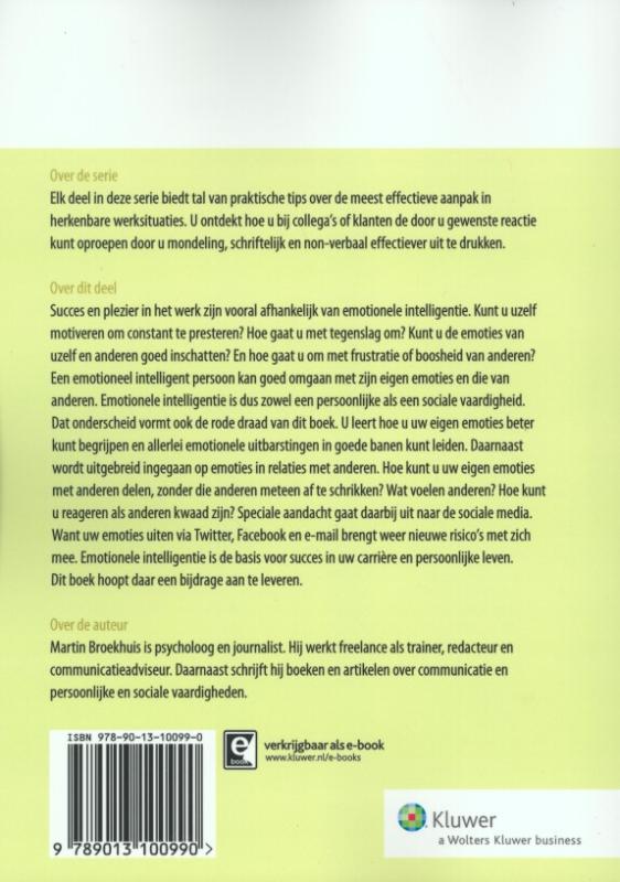 Achterkant van Vergroot uw emotionele intelligentie