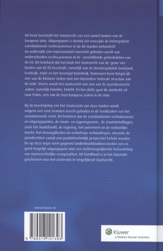 Achterkant van Het staatsrecht van landen van de Europese Unie