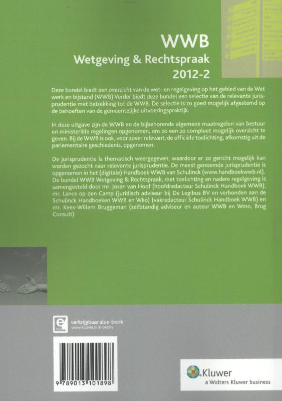 Achterkant van WWB wetgeving & rechtspraak