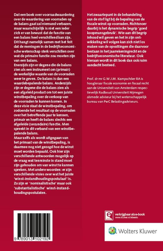 Achterkant van Voorraadwaardering