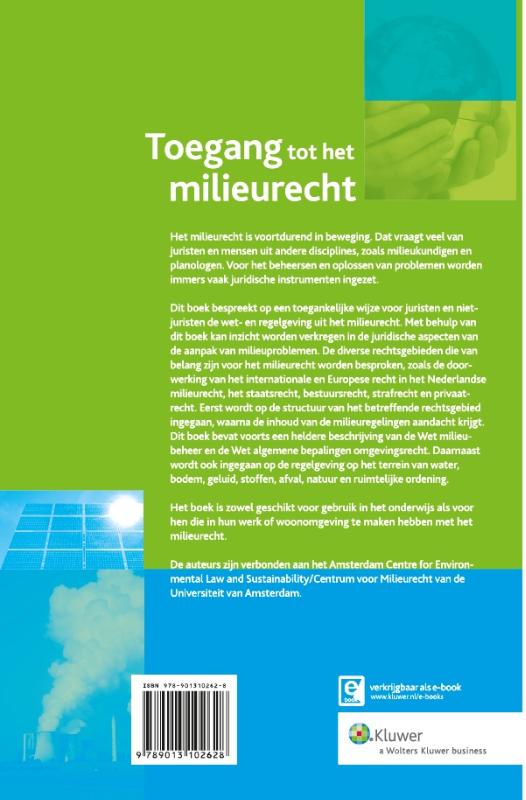 Achterkant van Toegang tot het milieurecht