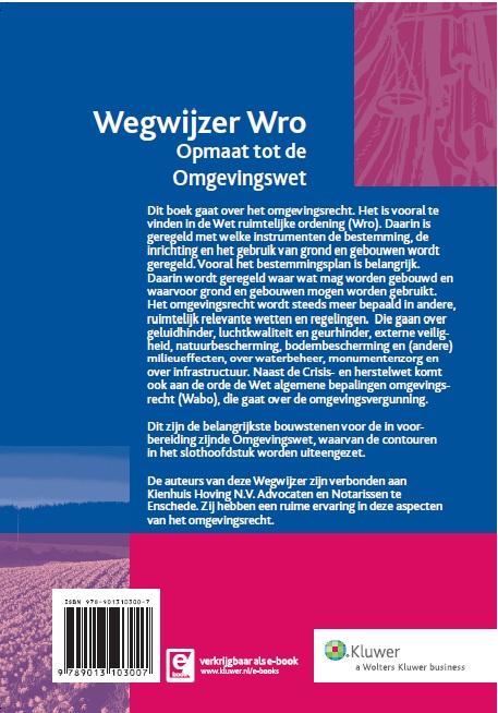 Achterkant van Wegwijzer Wro