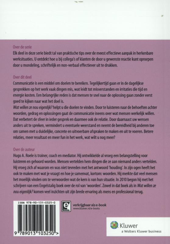 Achterkant van Wa willen ze nou eigenlijk? (en wat wil ik?)
