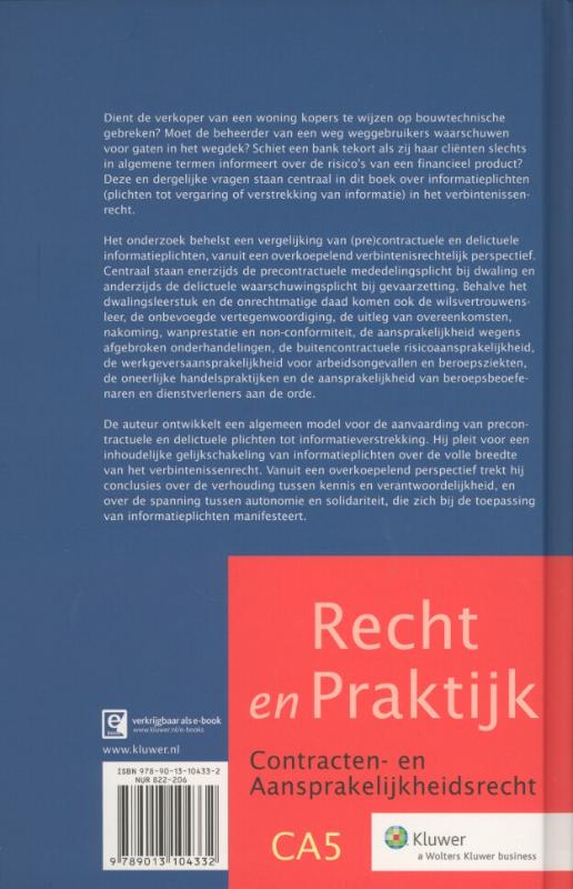 Achterkant van Informatieplichten