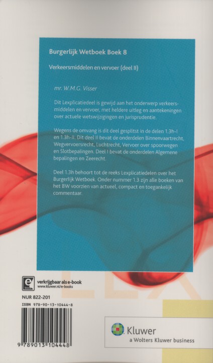 Achterkant van Boek 8 Verkeersmiddelen en vervoer (deel III)