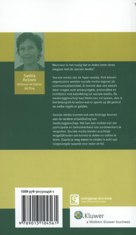 Achterkant van OR en sociale media