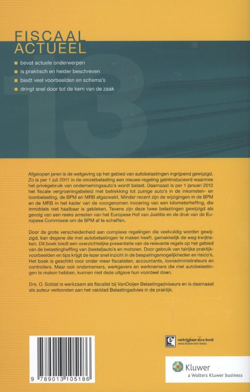 Achterkant van Autobelastingen