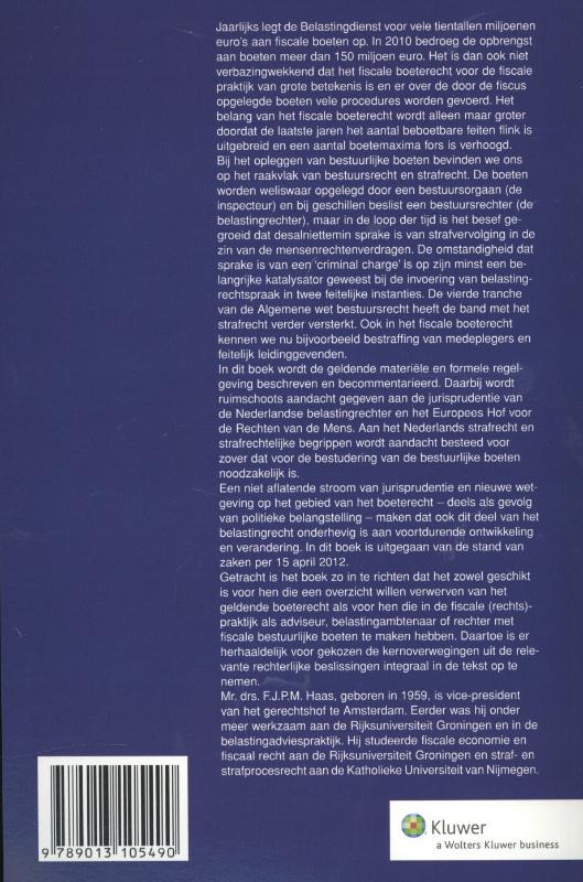 Achterkant van Bestuurlijke boeten in het belastingrecht