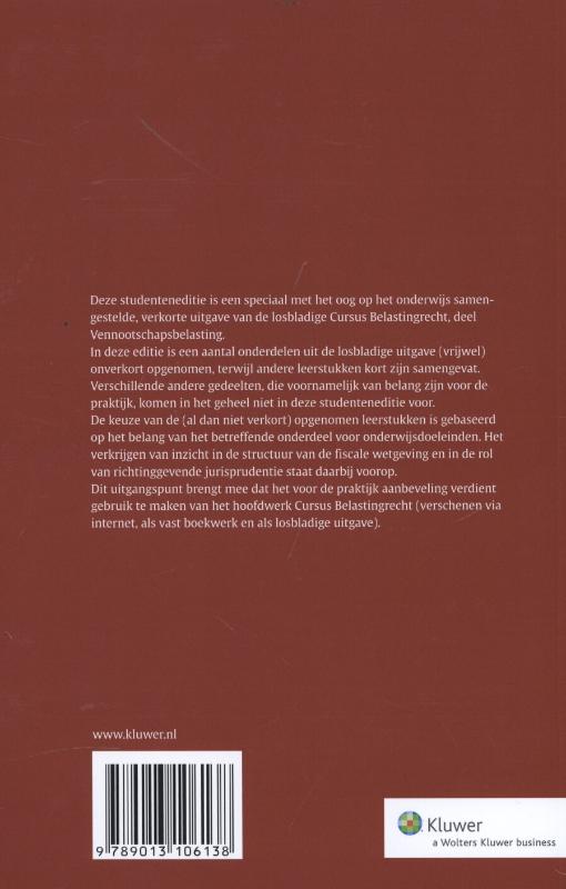Achterkant van Studenteneditie