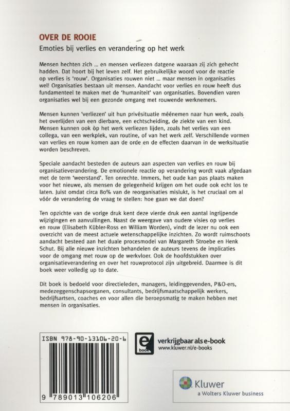 Achterkant van Over de rooie