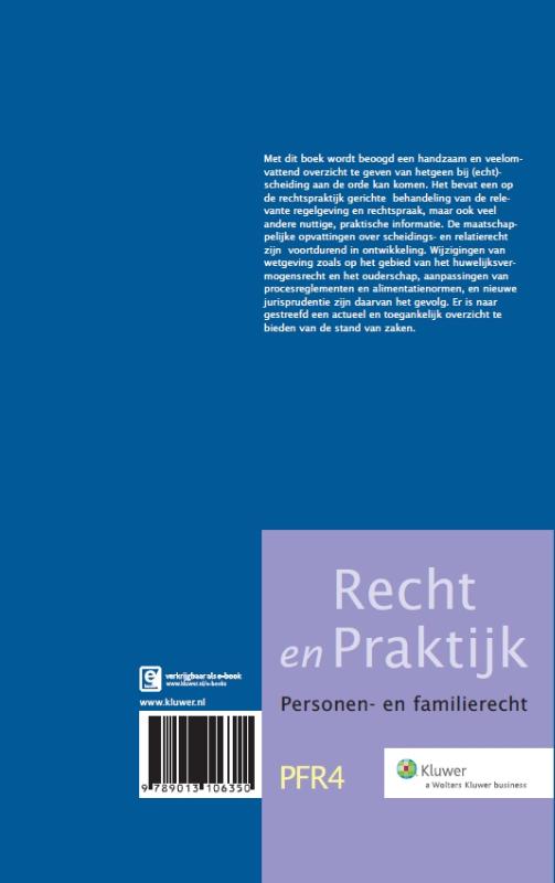 Achterkant van Handleiding bij scheiding