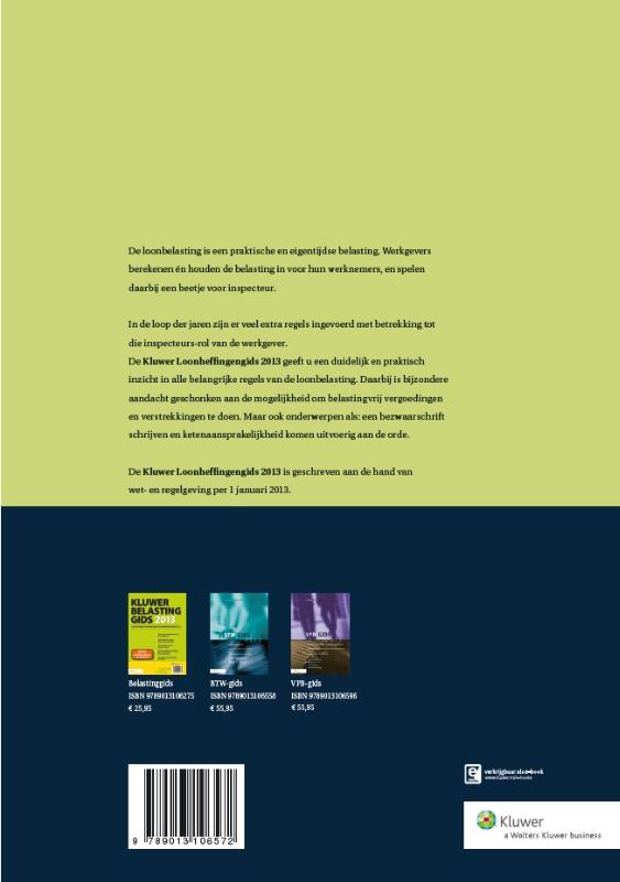 Achterkant van 2013